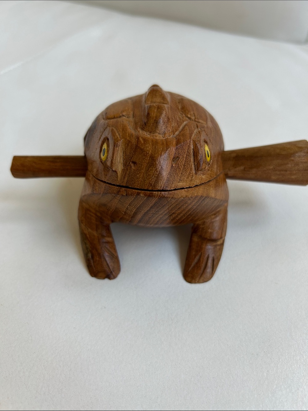Handcrafted Wooden Frog Croaking Instrument